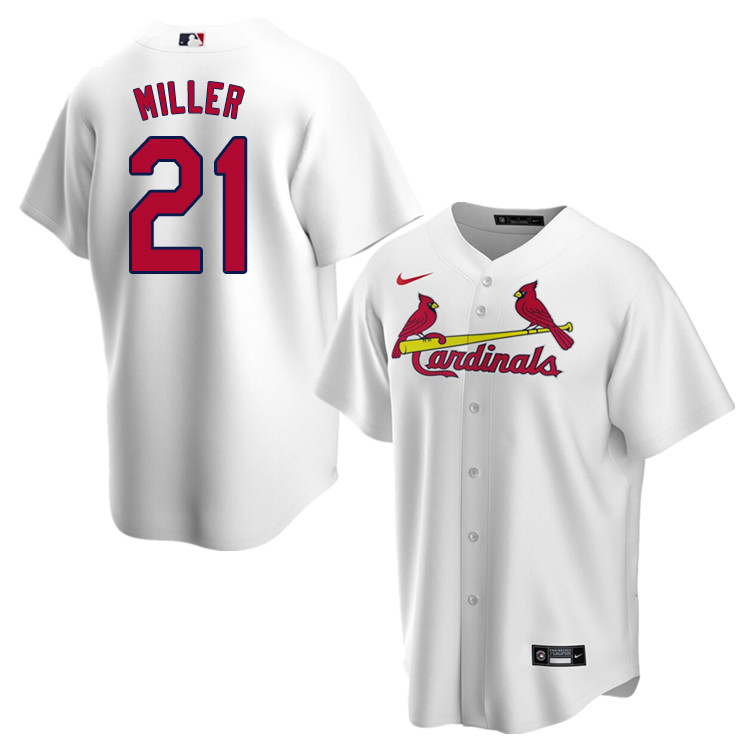 Nike Men #21 Andrew Miller St.Louis Cardinals Baseball Jerseys Sale-White - Click Image to Close